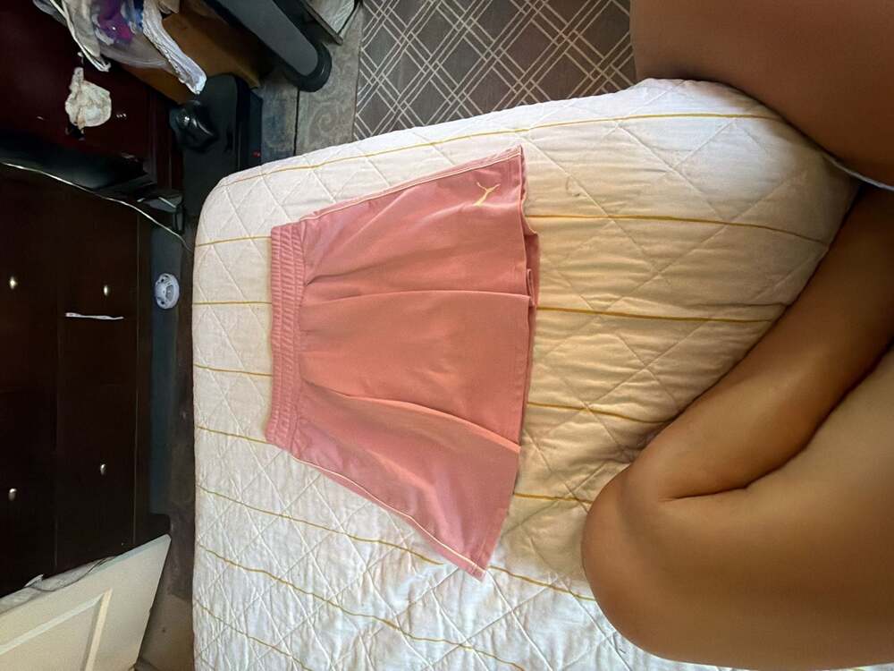 Puma Women's Classics Asymmetric Pull-On Pleated Skort Skirt Size M Pink